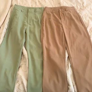 2 pairs of tailored pants